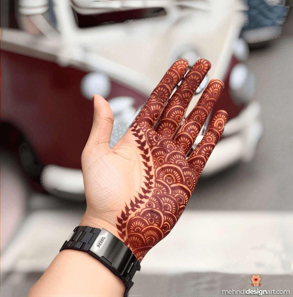 22+ Stylish Mehndi Designs for Male: Trendy and Bold Patterns 18