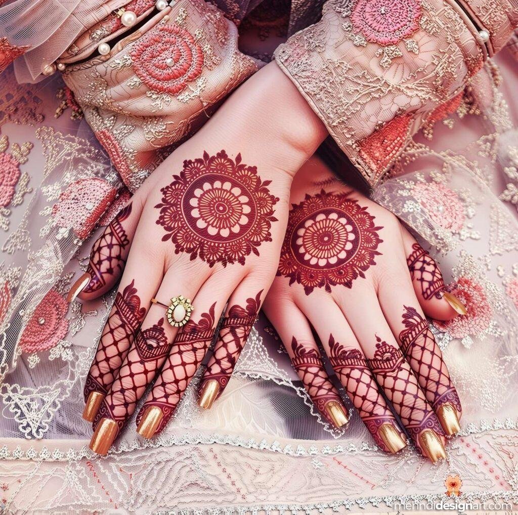 60+ Modern Full Hand Mehndi Design for a Trendy Look 15