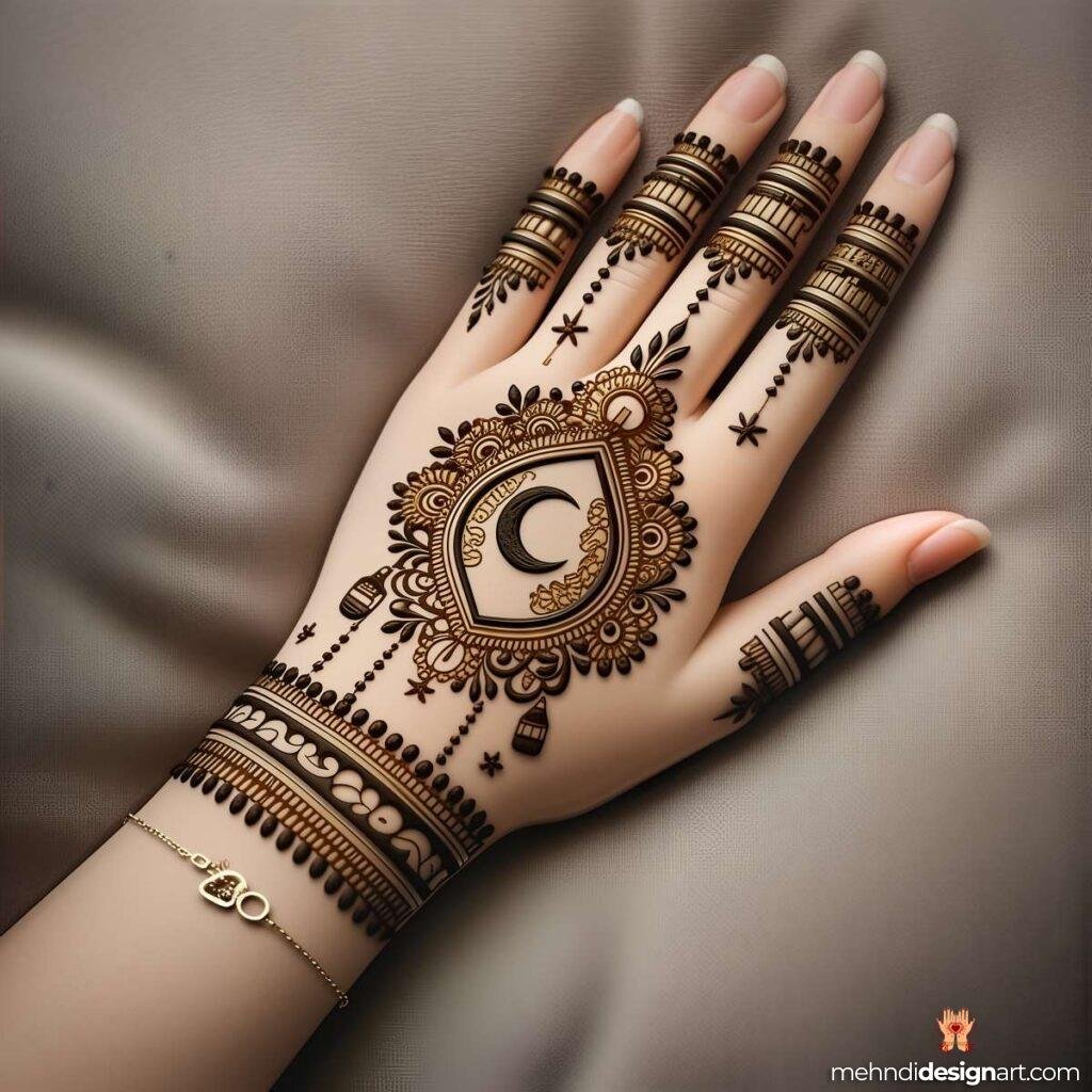 60+ Modern Full Hand Mehndi Design for a Trendy Look 17