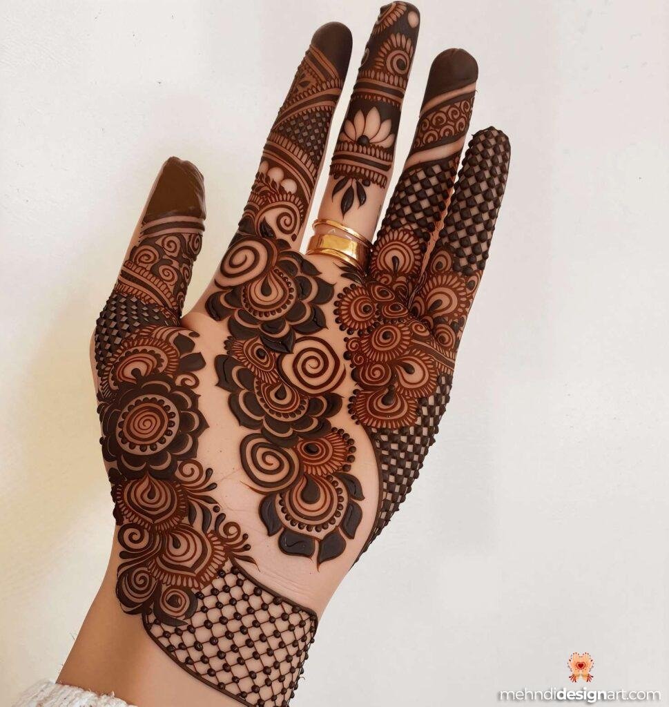 35 + Trendy Modern Royal Front Hand Mehndi Design 7