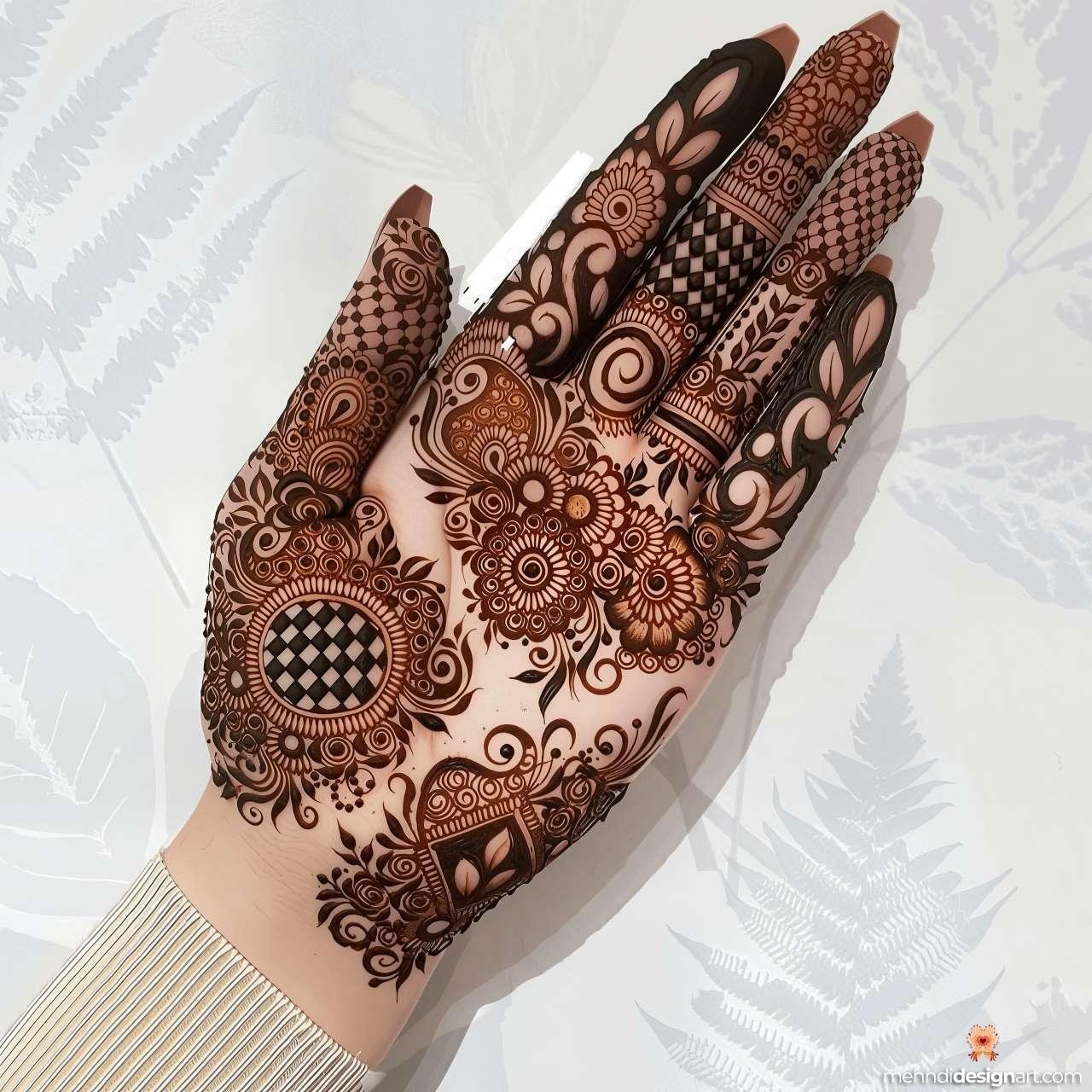35 + Trendy Modern Royal Front Hand Mehndi Design 16