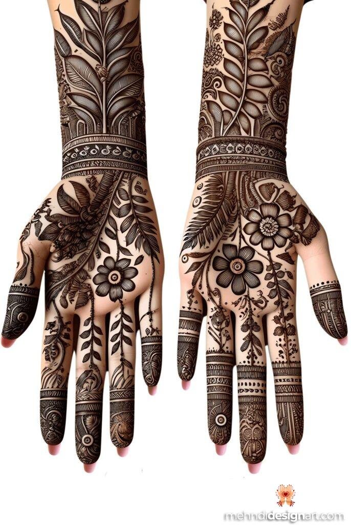 35 + Trendy Modern Royal Front Hand Mehndi Design 17