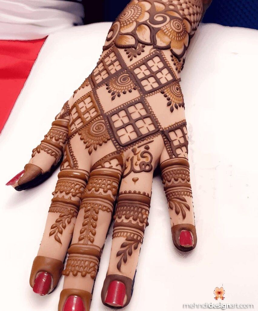 35 + Trendy Modern Royal Front Hand Mehndi Design 6
