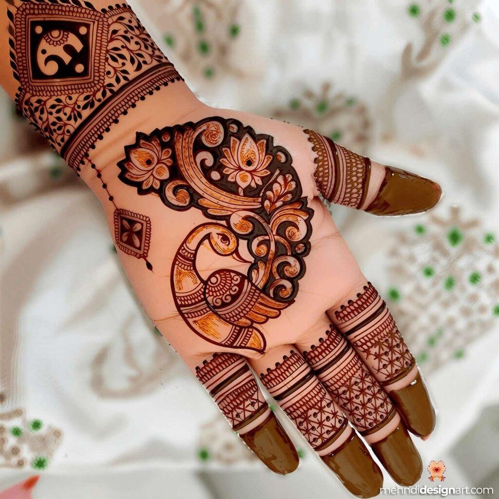 35 + Trendy Modern Royal Front Hand Mehndi Design 22