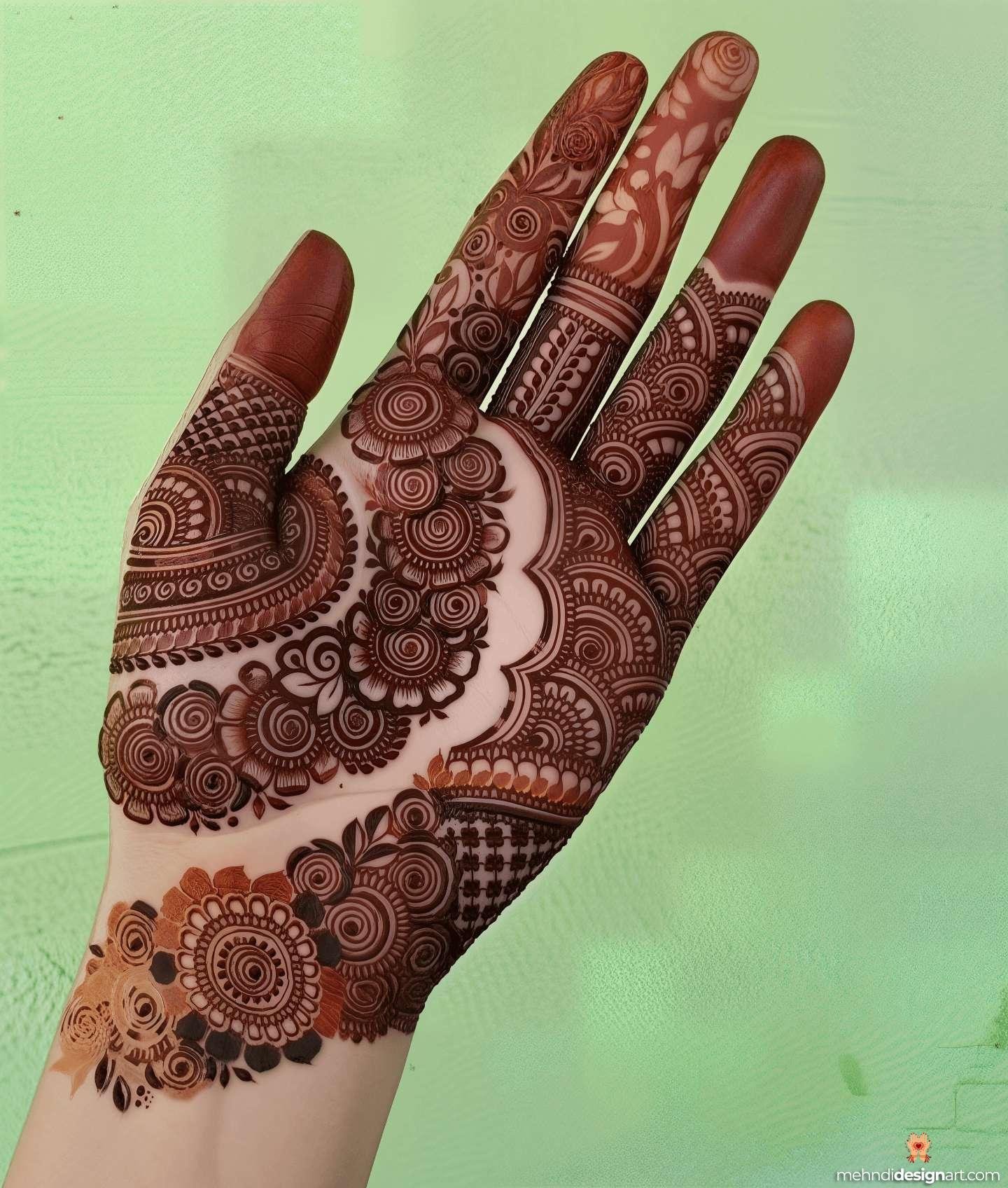 35 + Trendy Modern Royal Front Hand Mehndi Design 23