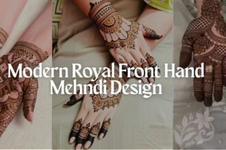 modern royal front hand mehndi design