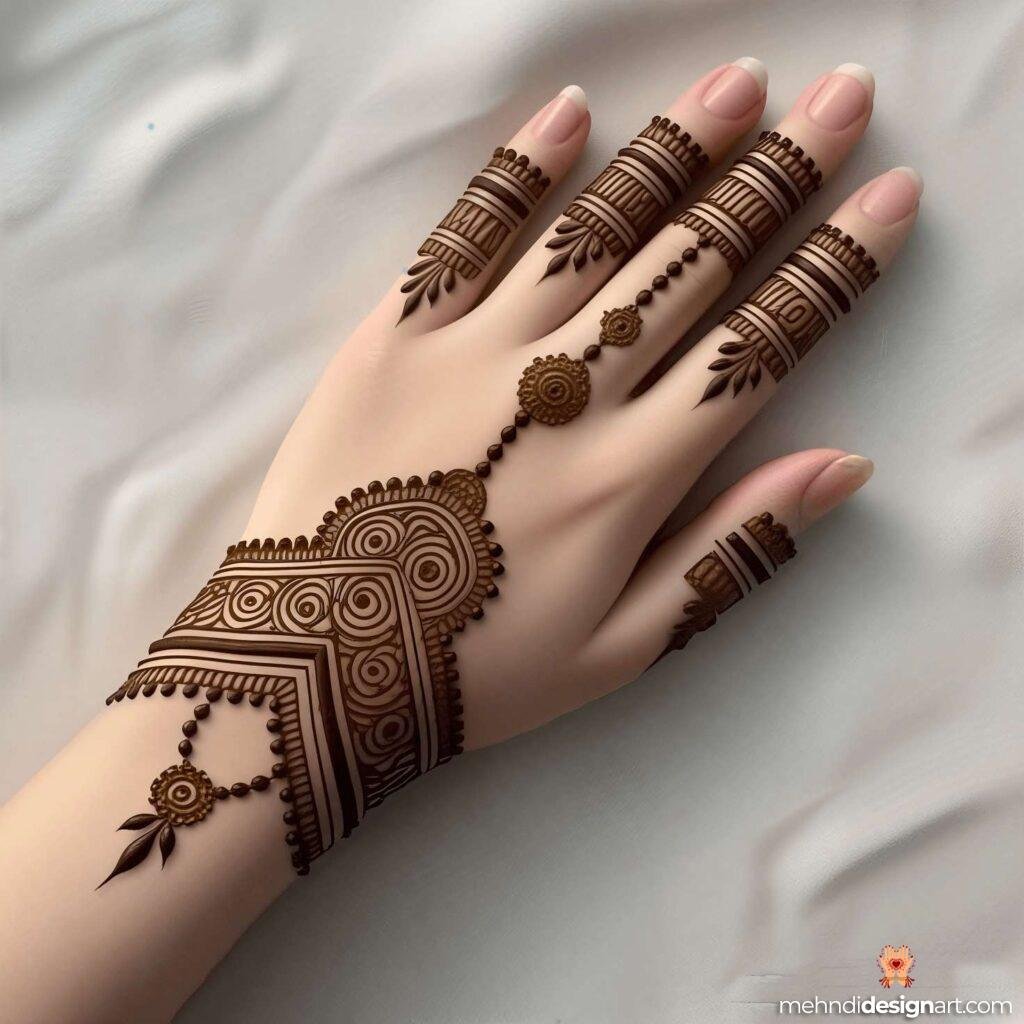 40+ Arabic Mehndi Designs for Full Hands: Timeless Elegance and Intricate Beauty 14