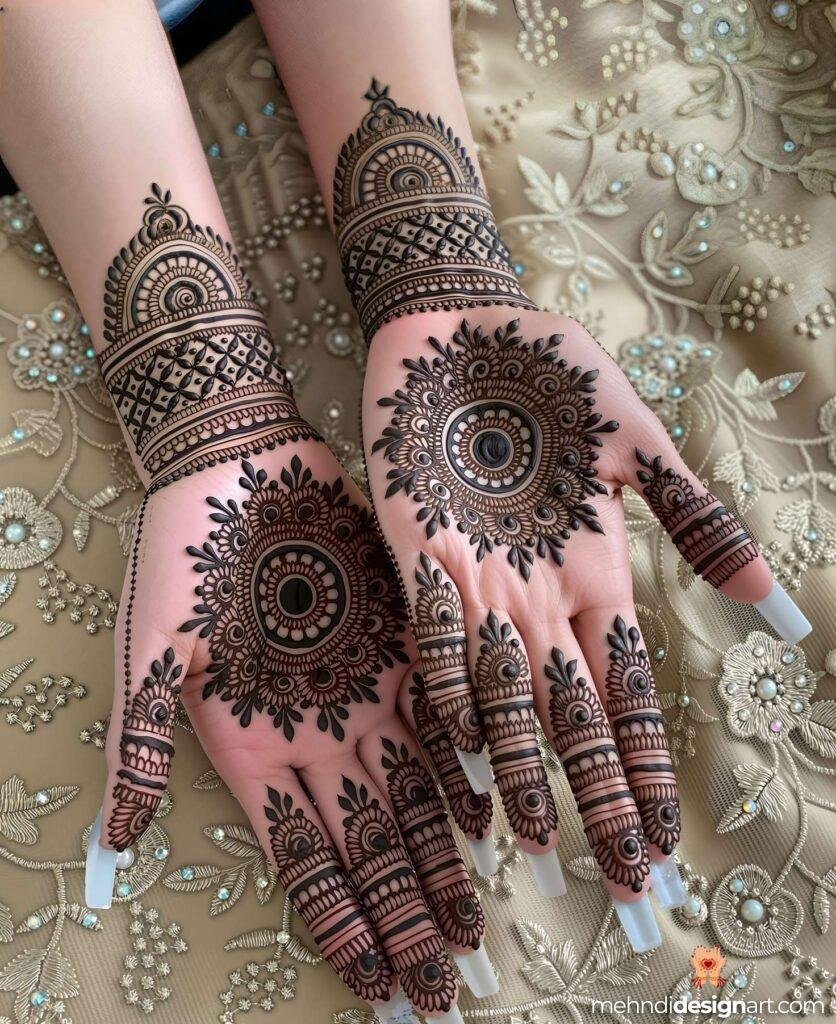 40+ Arabic Mehndi Designs for Full Hands: Timeless Elegance and Intricate Beauty 45