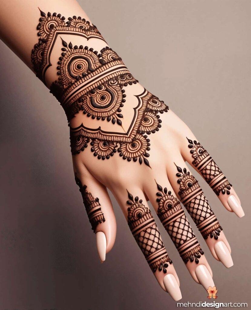 40+ Arabic Mehndi Designs for Full Hands: Timeless Elegance and Intricate Beauty 16