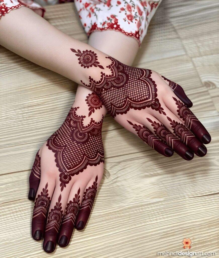 40+ Arabic Mehndi Designs for Full Hands: Timeless Elegance and Intricate Beauty 20