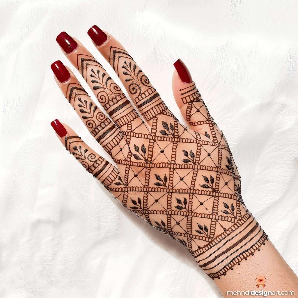 40+ Arabic Mehndi Designs for Full Hands: Timeless Elegance and Intricate Beauty 18