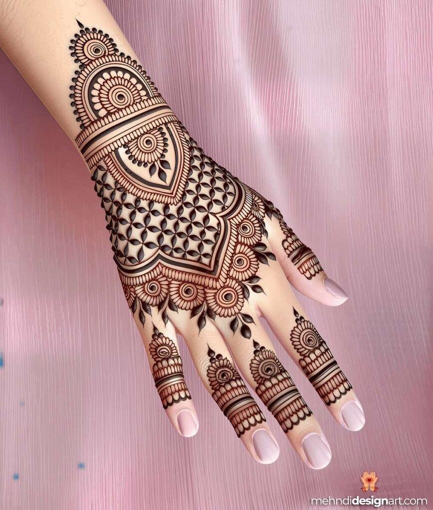 40+ Arabic Mehndi Designs for Full Hands: Timeless Elegance and Intricate Beauty 47