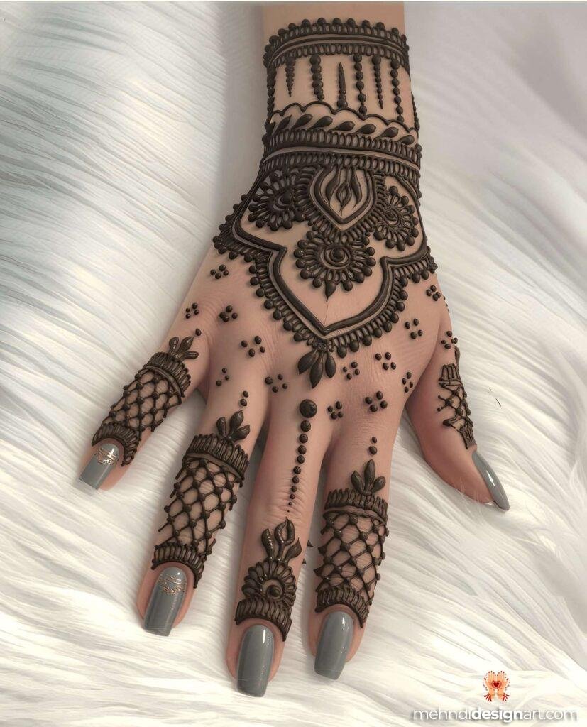 40+ Arabic Mehndi Designs for Full Hands: Timeless Elegance and Intricate Beauty 21