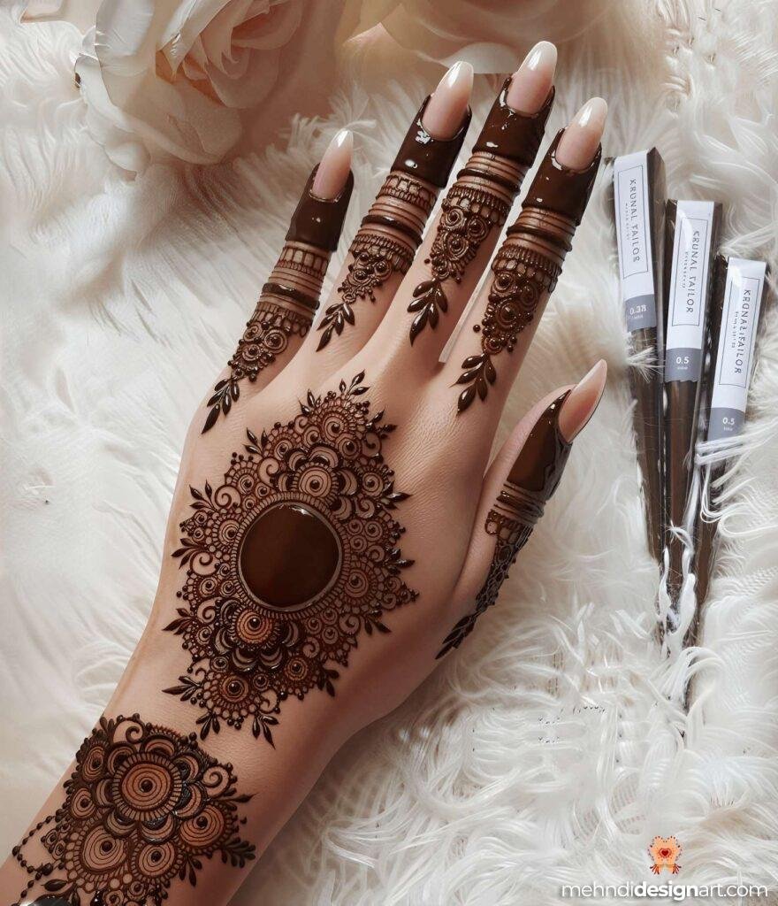 40+ Arabic Mehndi Designs for Full Hands: Timeless Elegance and Intricate Beauty 22