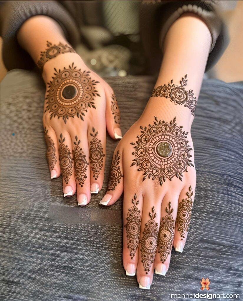 40+ Arabic Mehndi Designs for Full Hands: Timeless Elegance and Intricate Beauty 25