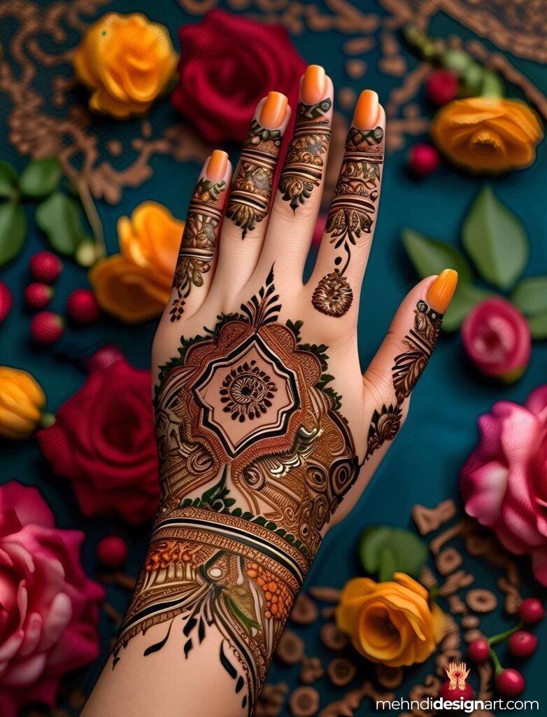 40+ Arabic Mehndi Designs for Full Hands: Timeless Elegance and Intricate Beauty 5