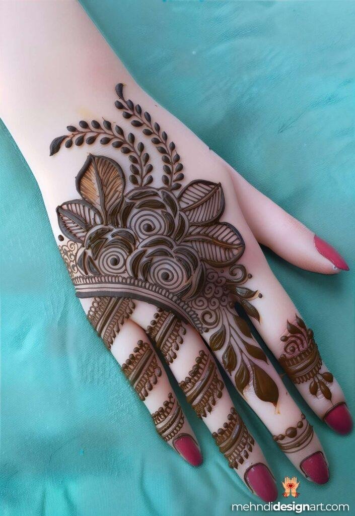 40+ Arabic Mehndi Designs for Full Hands: Timeless Elegance and Intricate Beauty 29