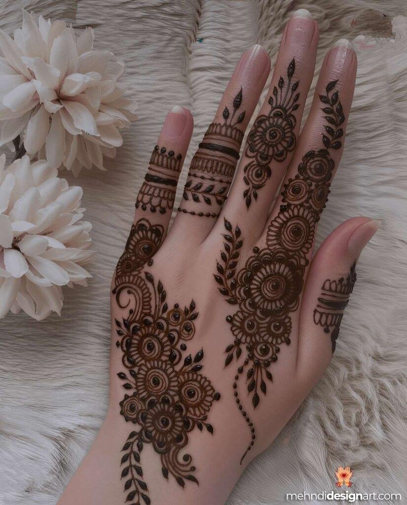 40+ Arabic Mehndi Designs for Full Hands: Timeless Elegance and Intricate Beauty 33