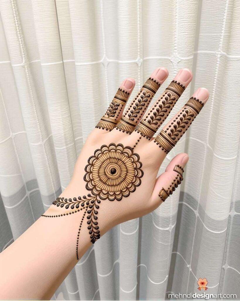 40+ Arabic Mehndi Designs for Full Hands: Timeless Elegance and Intricate Beauty 35