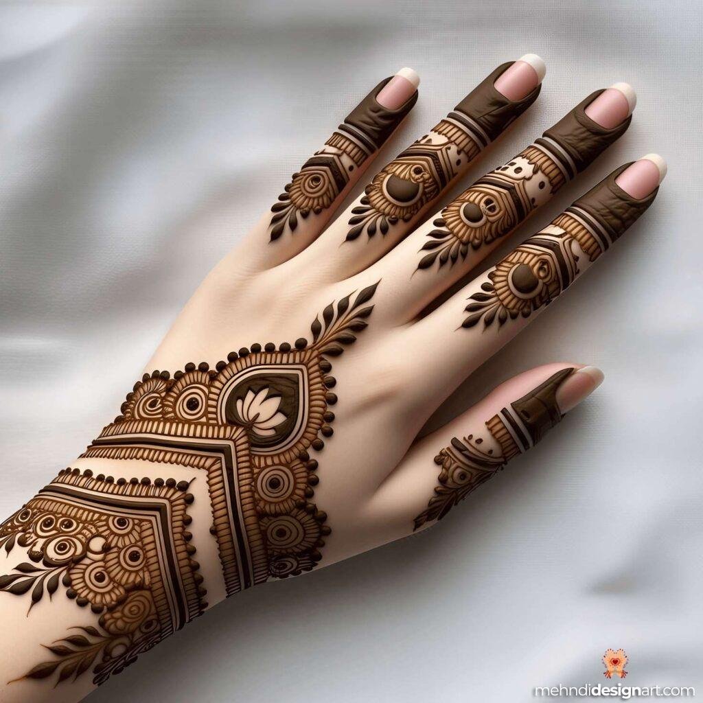 40+ Arabic Mehndi Designs for Full Hands: Timeless Elegance and Intricate Beauty 7