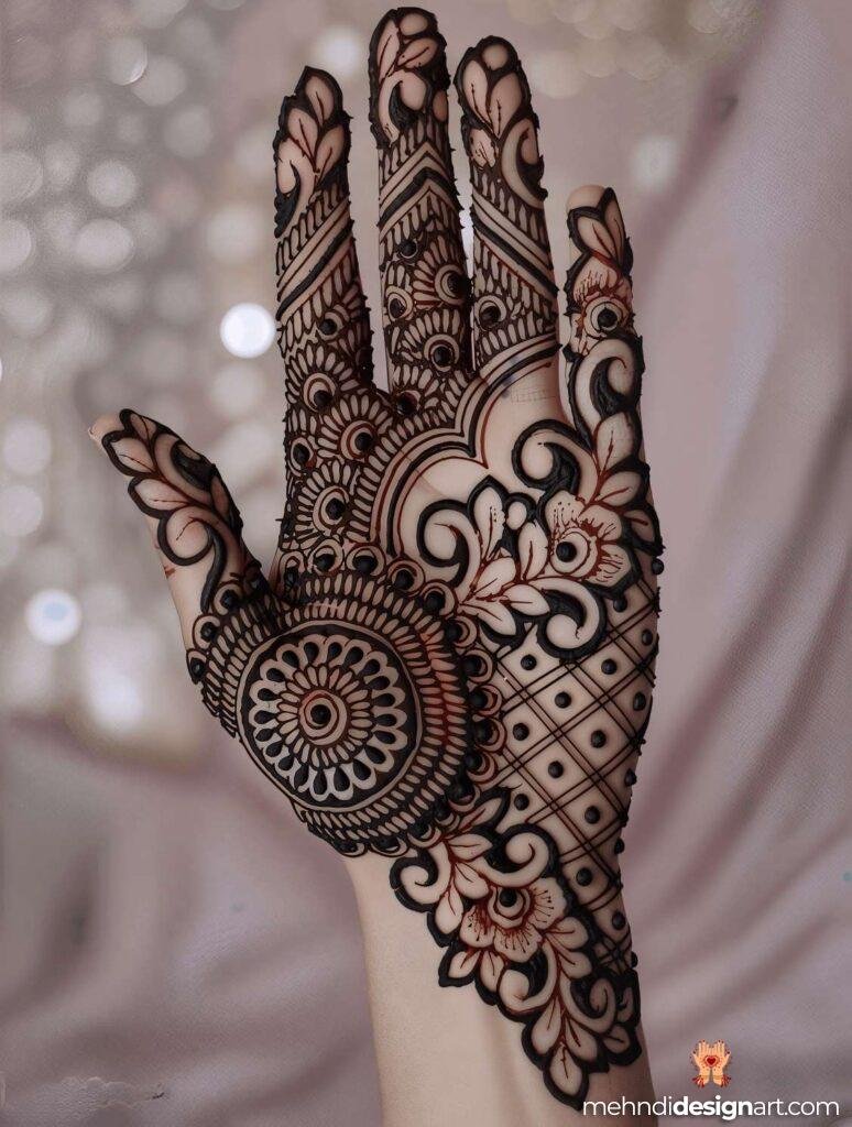 40+ Arabic Mehndi Designs for Full Hands: Timeless Elegance and Intricate Beauty 49