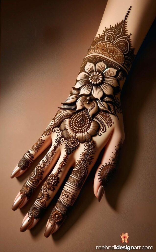 35+ Beautiful Easy Full Palm Mehndi Designs for Every Occasion 13