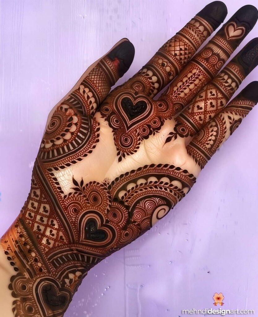 35+ Beautiful Easy Full Palm Mehndi Designs for Every Occasion 14