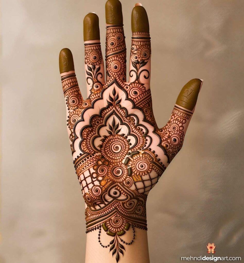 35+ Beautiful Easy Full Palm Mehndi Designs for Every Occasion 15