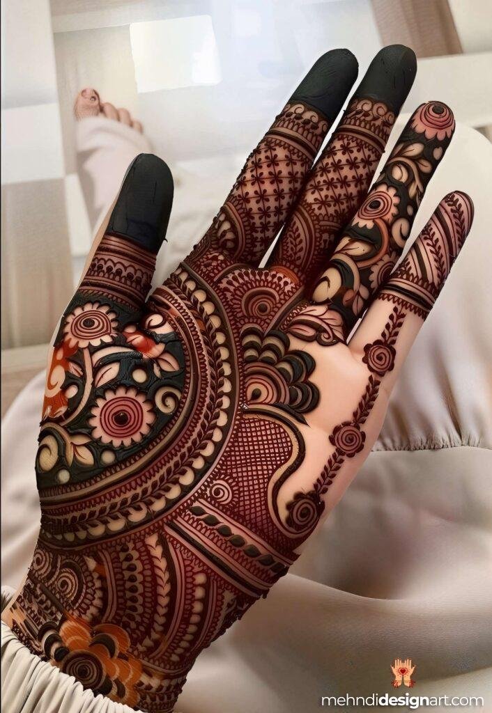 35+ Beautiful Easy Full Palm Mehndi Designs for Every Occasion 18