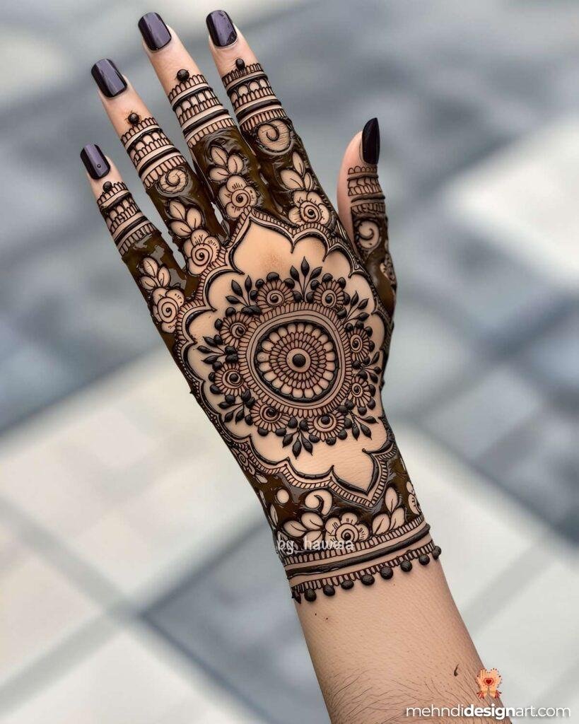 35+ Beautiful Easy Full Palm Mehndi Designs for Every Occasion 20