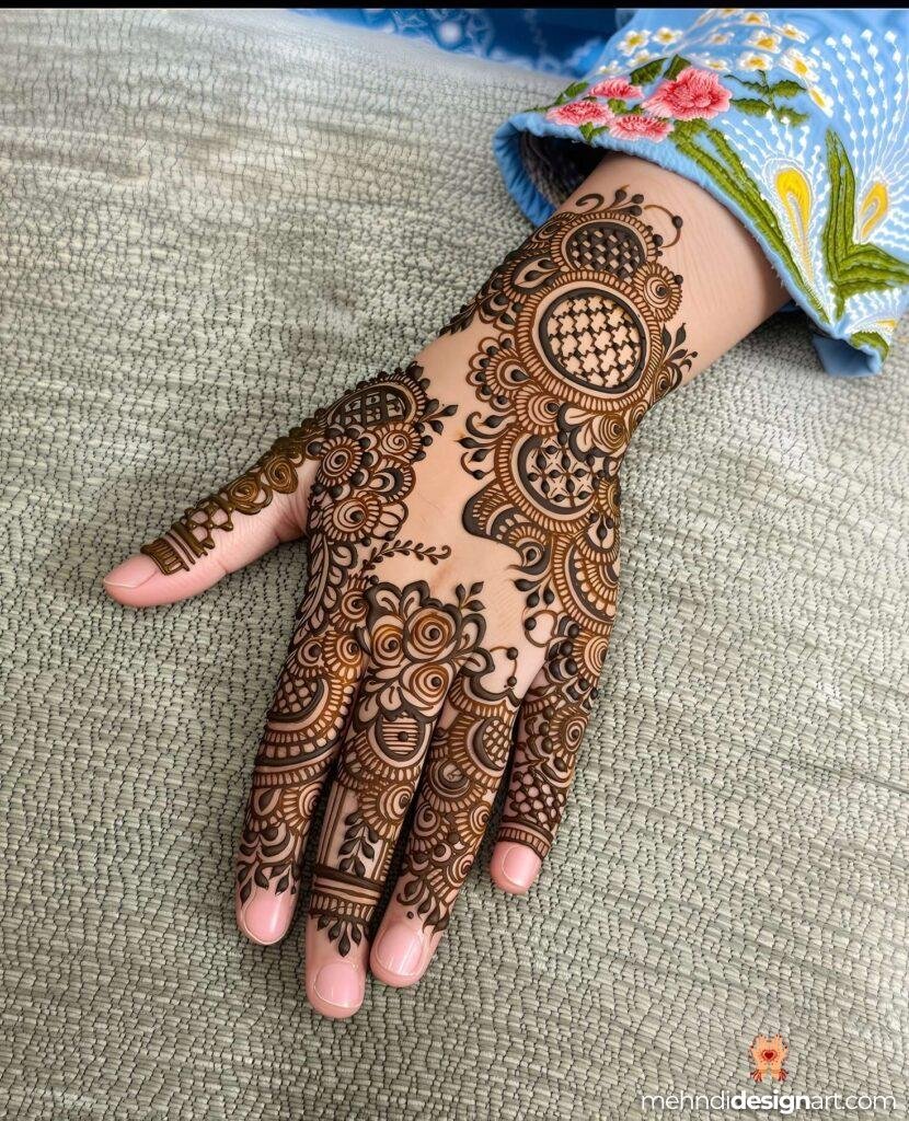 35+ Beautiful Easy Full Palm Mehndi Designs for Every Occasion 23