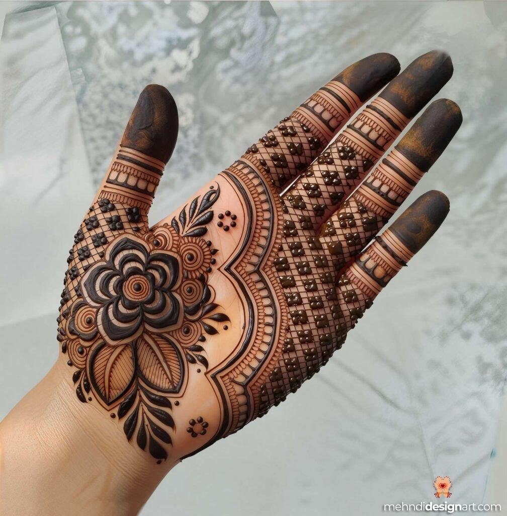 35+ Beautiful Easy Full Palm Mehndi Designs for Every Occasion 25