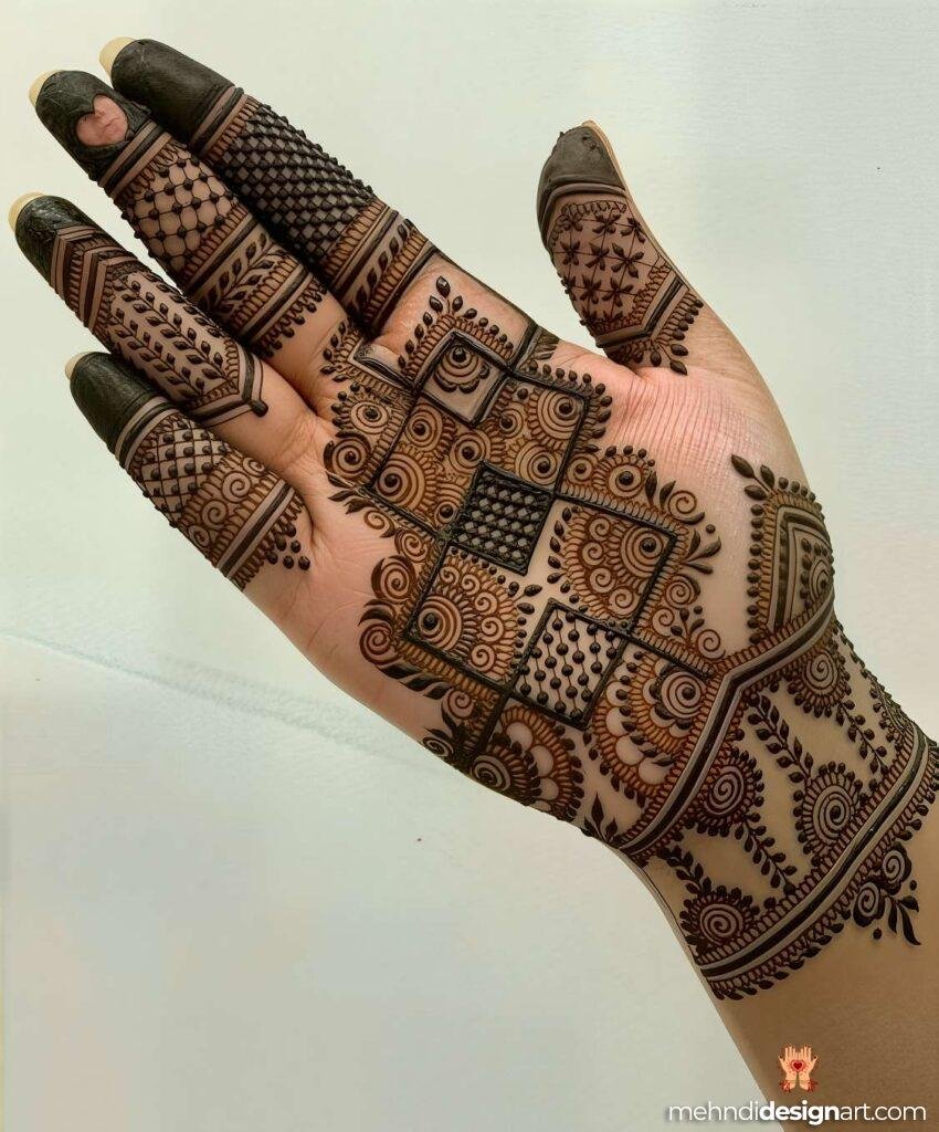 35+ Beautiful Easy Full Palm Mehndi Designs for Every Occasion 26