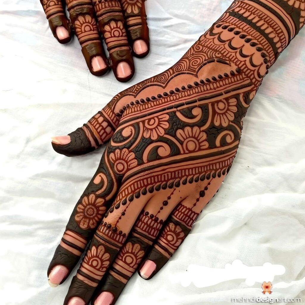 35+ Beautiful Easy Full Palm Mehndi Designs for Every Occasion 29