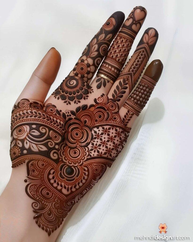 35+ Beautiful Easy Full Palm Mehndi Designs for Every Occasion 6