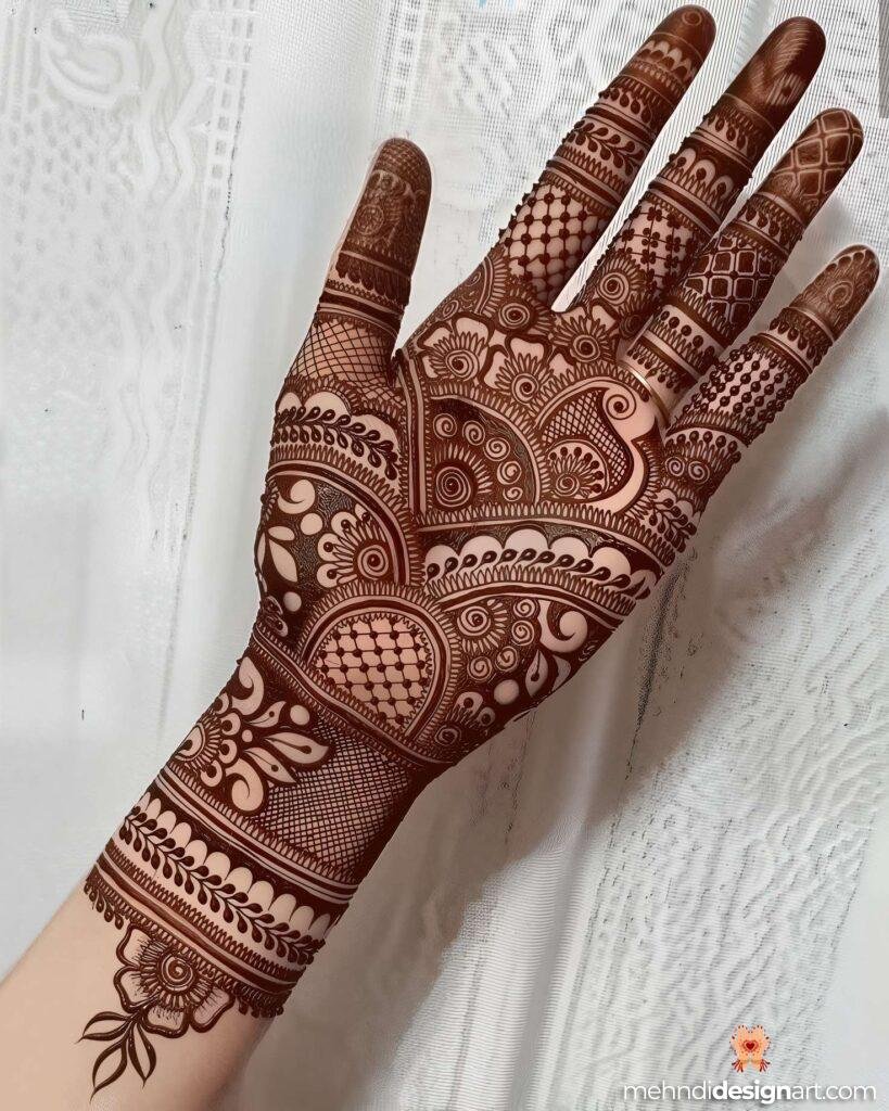 35+ Beautiful Easy Full Palm Mehndi Designs for Every Occasion 37