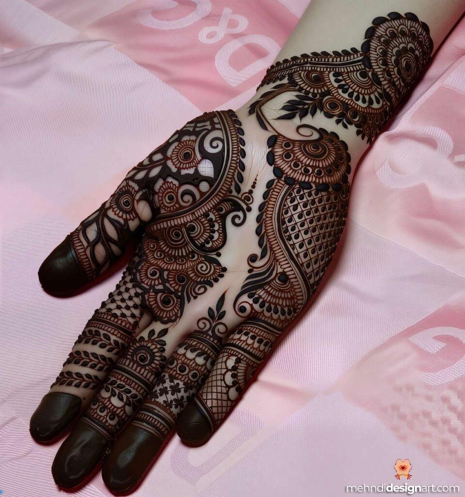 35+ Beautiful Easy Full Palm Mehndi Designs for Every Occasion 10