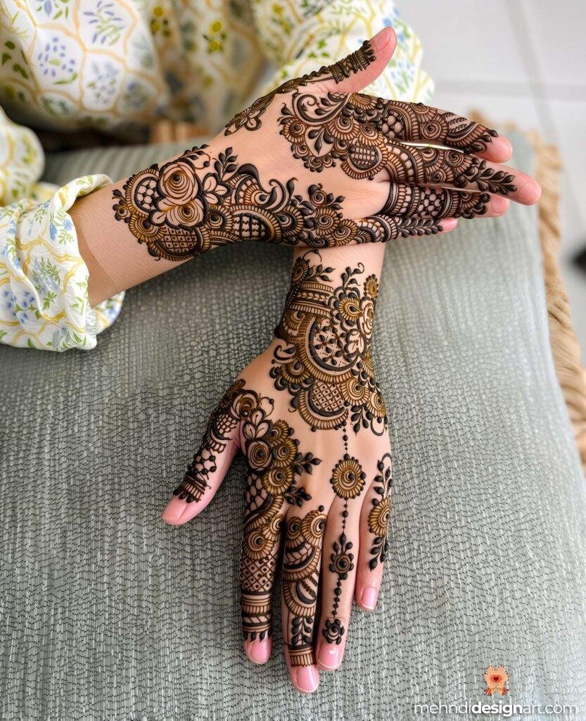 45+ Latest Arabic Mehndi Design That Elevates Style 11