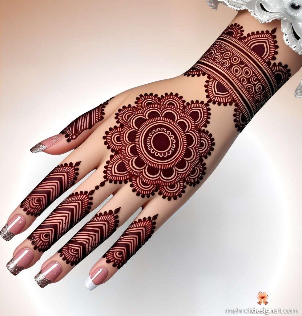 45+ Latest Arabic Mehndi Design That Elevates Style 12
