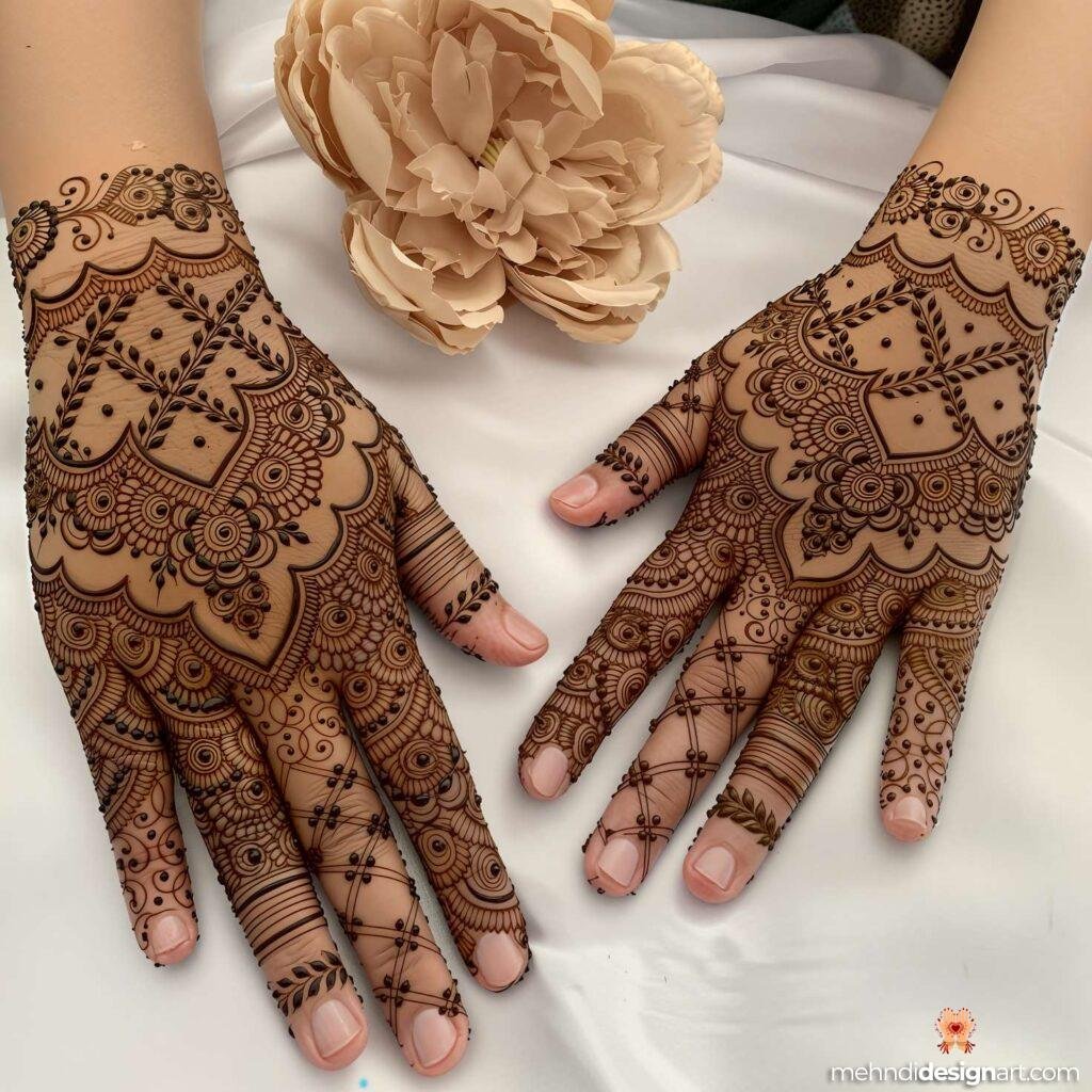45+ Latest Arabic Mehndi Design That Elevates Style 17
