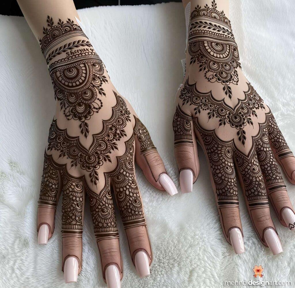45+ Latest Arabic Mehndi Design That Elevates Style 18