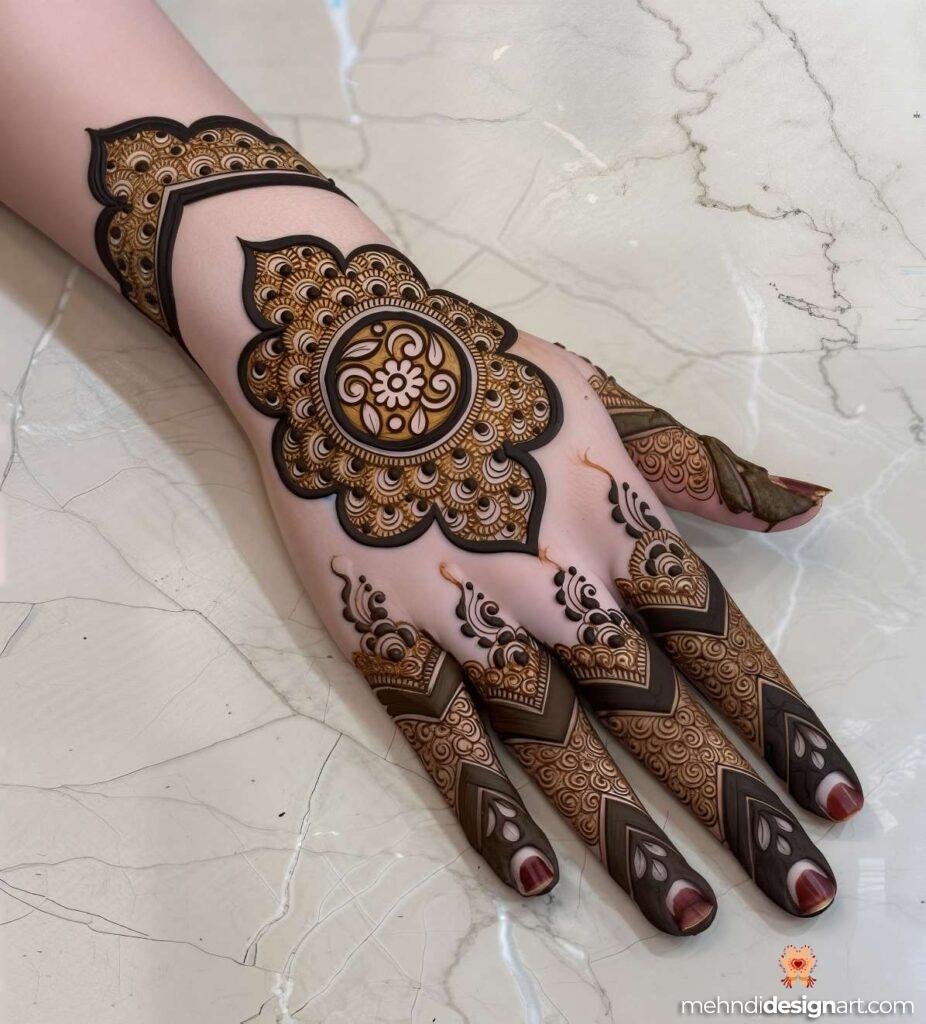 45+ Latest Arabic Mehndi Design That Elevates Style 19