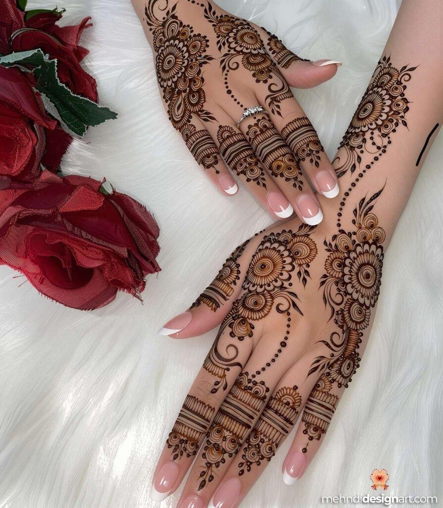 45+ Latest Arabic Mehndi Design That Elevates Style 24