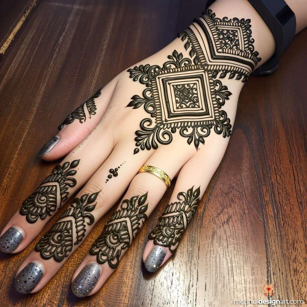 45+ Latest Arabic Mehndi Design That Elevates Style 28