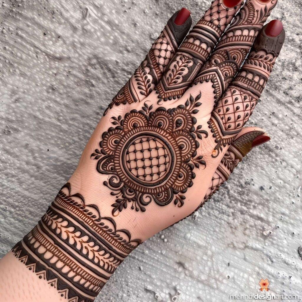 45+ Latest Arabic Mehndi Design That Elevates Style 29