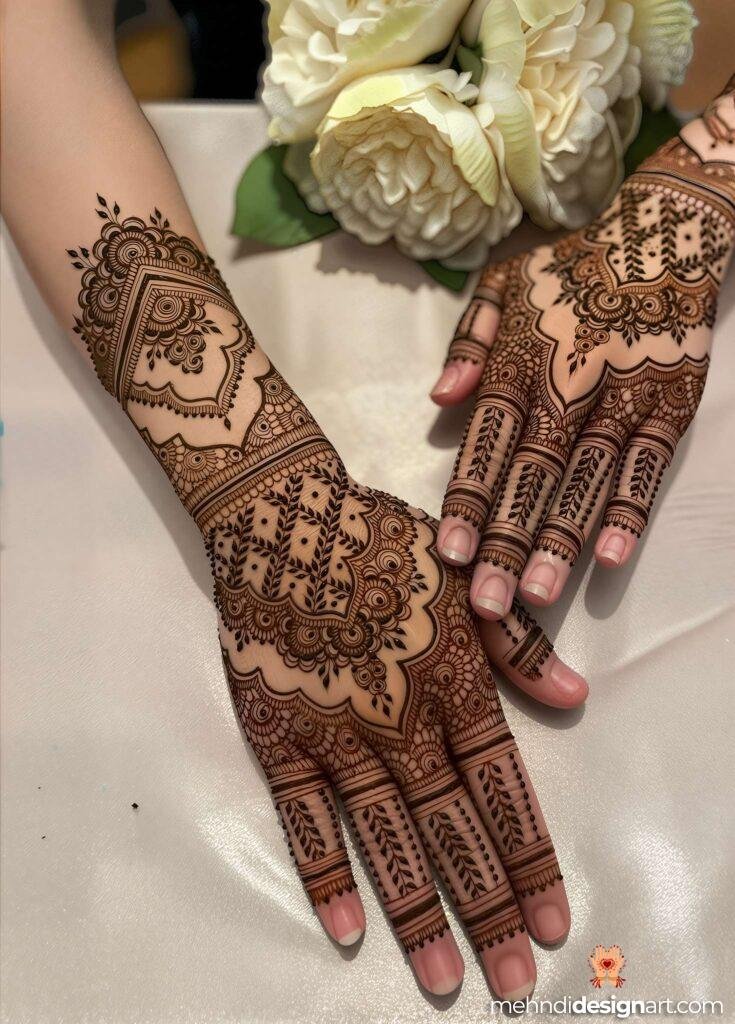 45+ Latest Arabic Mehndi Design That Elevates Style 30
