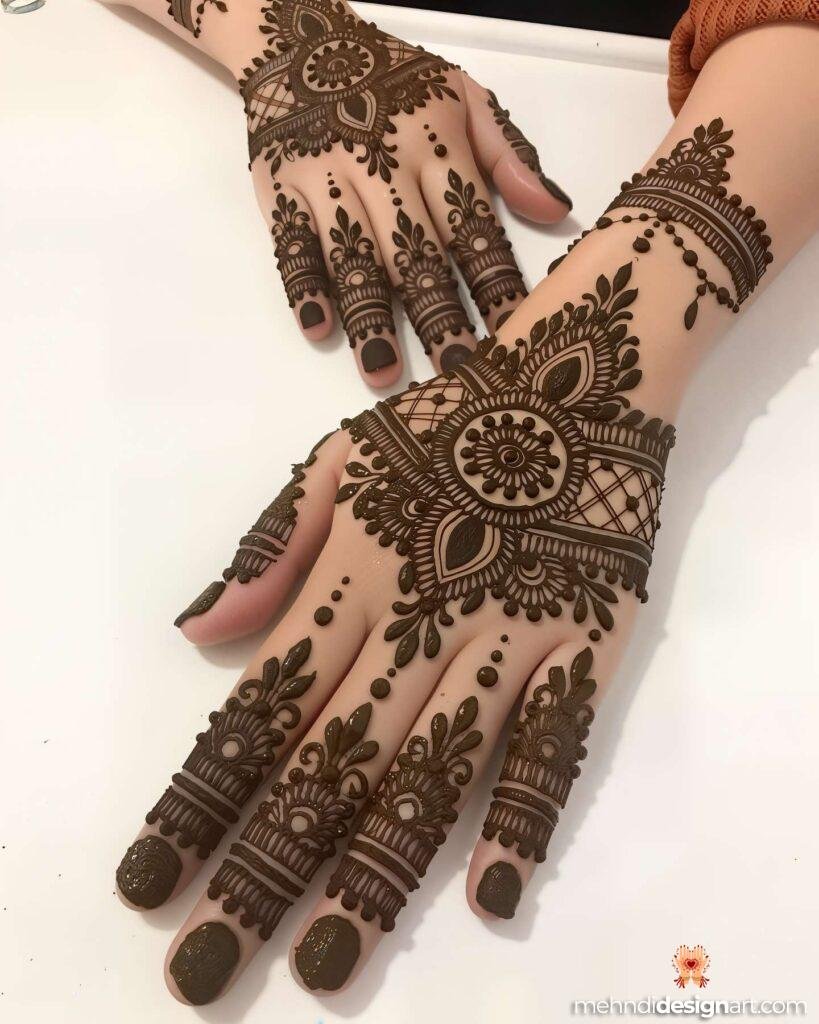 45+ Latest Arabic Mehndi Design That Elevates Style 31