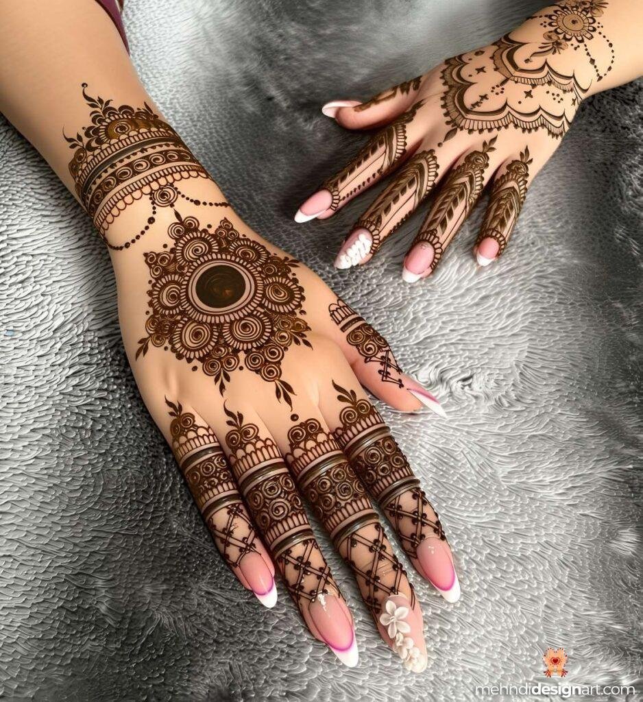 45+ Latest Arabic Mehndi Design That Elevates Style 33