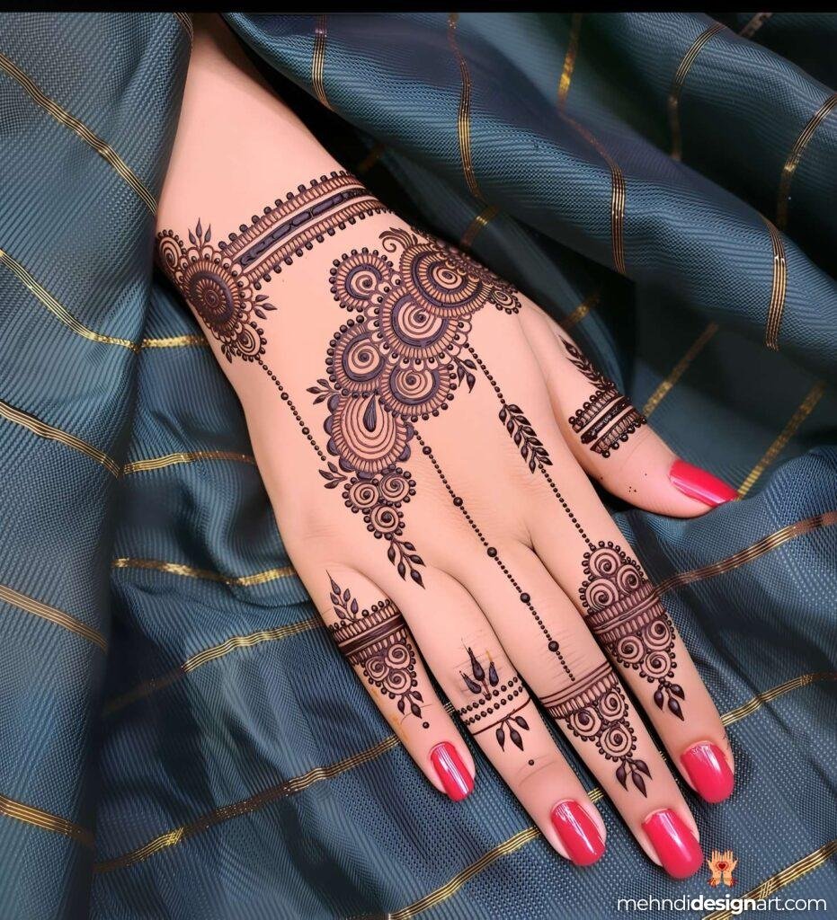 45+ Latest Arabic Mehndi Design That Elevates Style 36