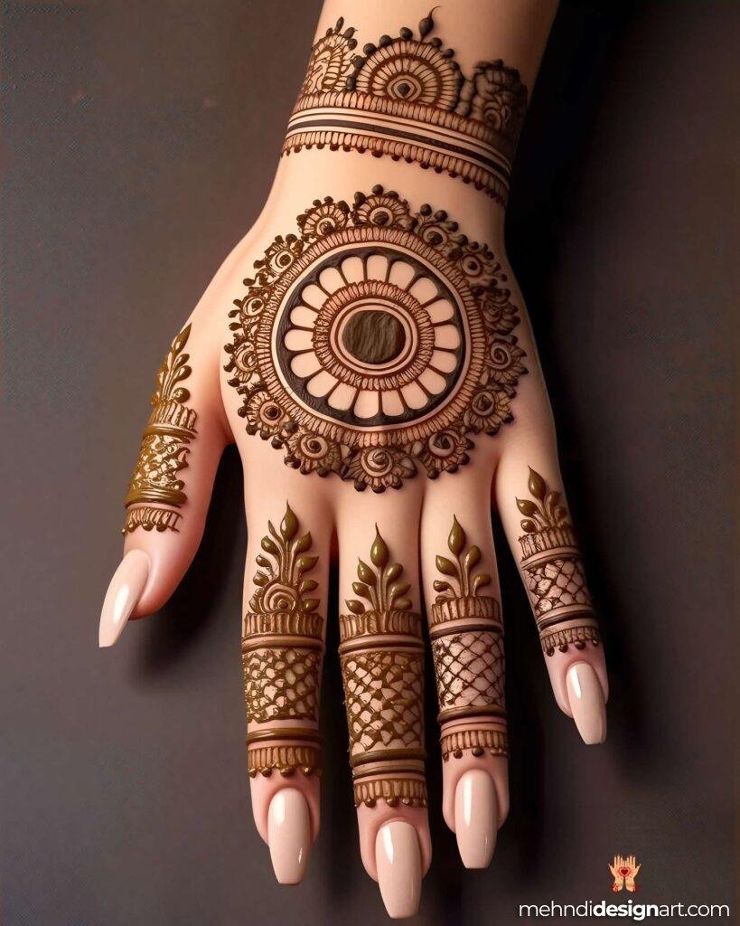 45+ Latest Arabic Mehndi Design That Elevates Style 39
